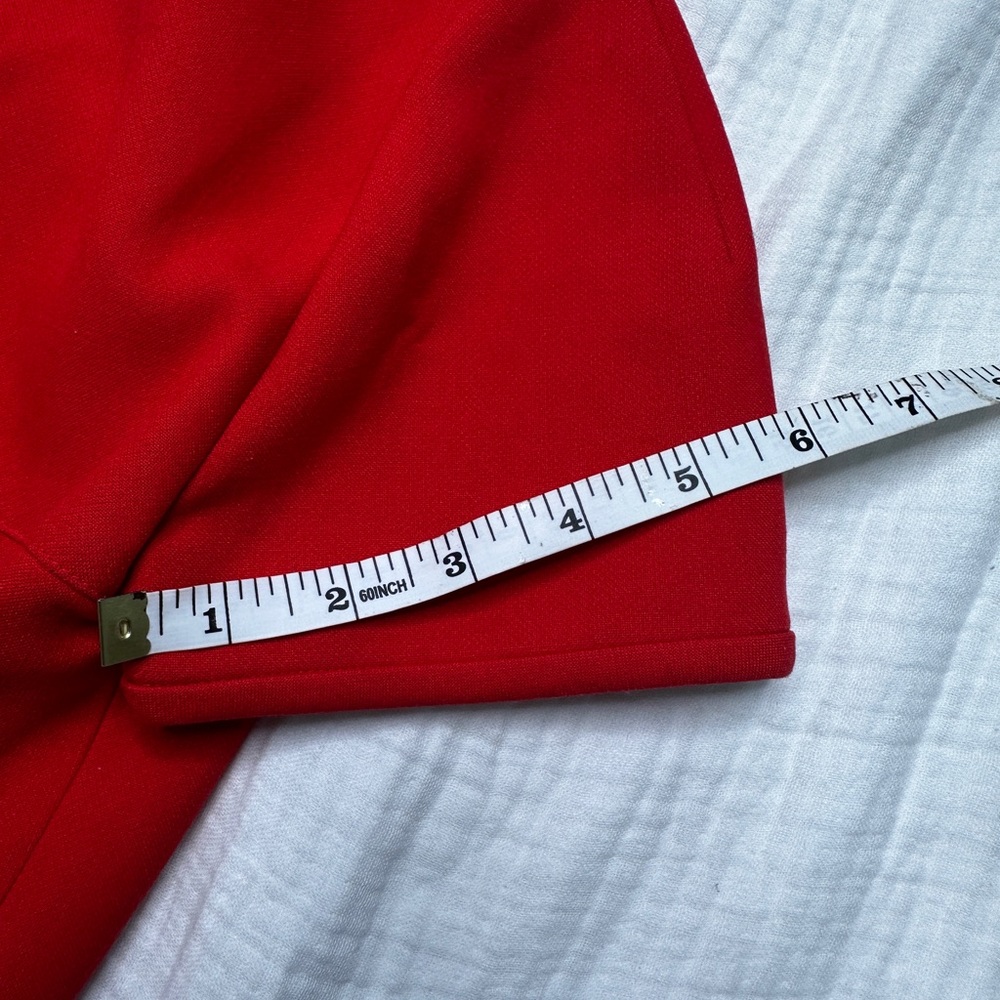 Chic Red and Tan Mini Dress - Picture 12 of 13